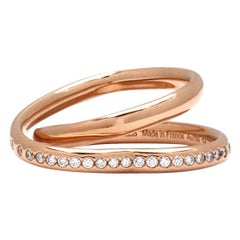 Hermes 'Vertige Coeur' Rose Gold Diamond Ring