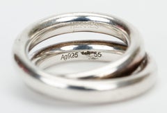 Hermès Vertige Double-Loop Ring Size 55