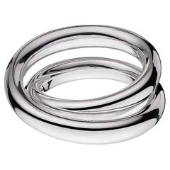 Hermes Vertige Ring Sterling Silber Größe 46mm uns 3 3/4