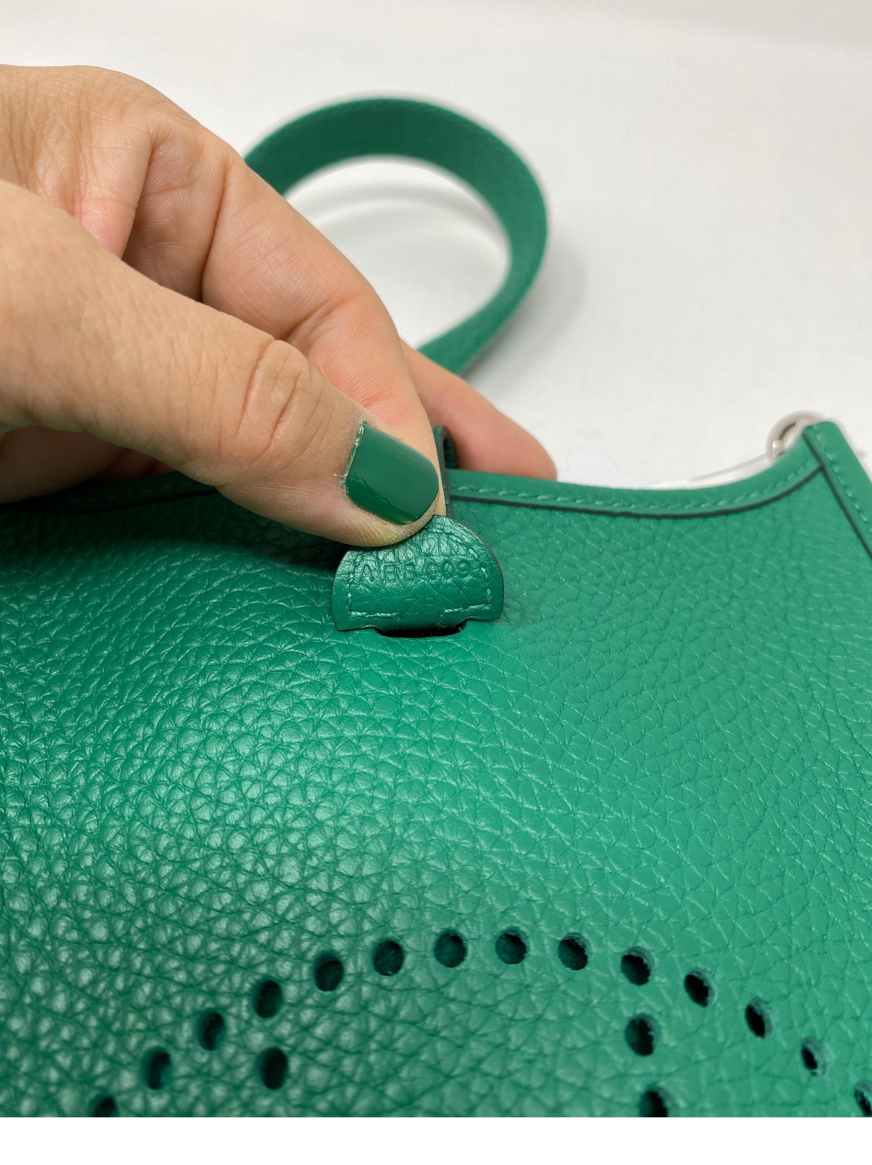 Hermes Vertigo Green Evelyne TPM-Tasche 14