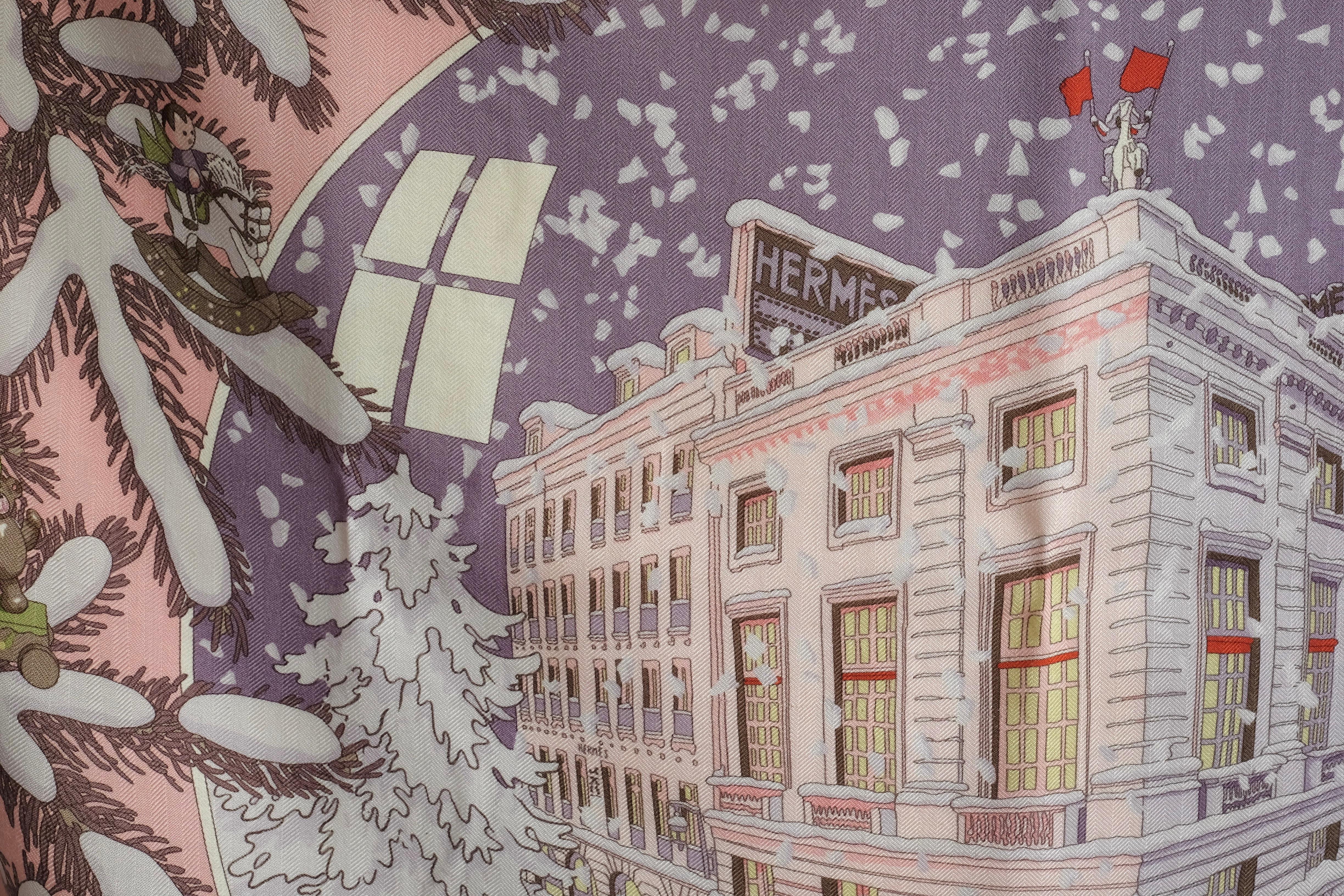 HERMÈS - Very rare 90x90 Cashmere Shawl 