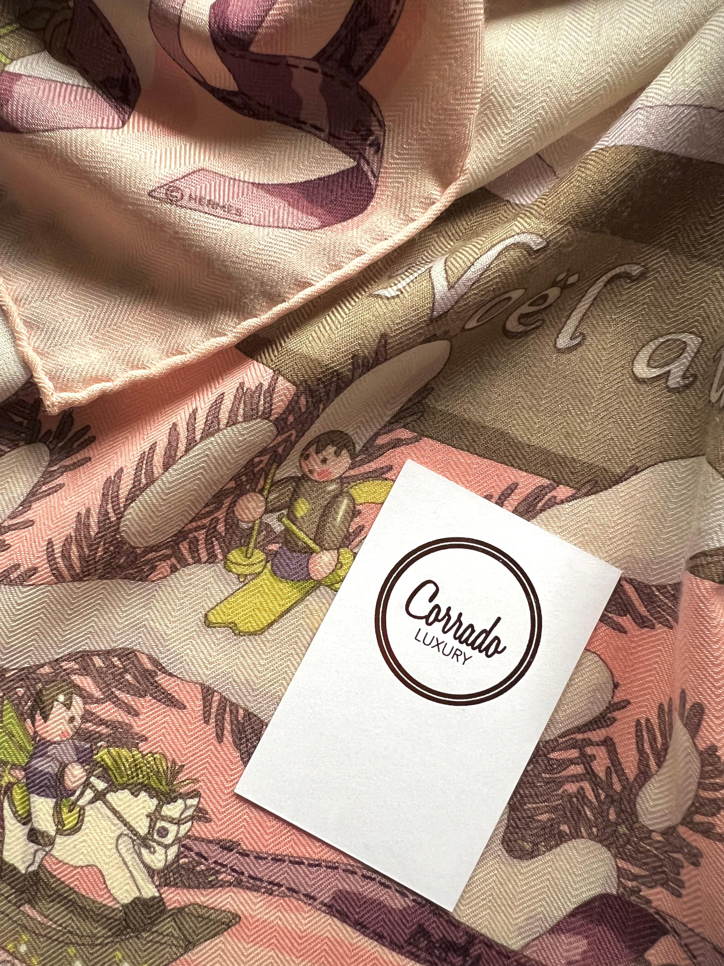 HERMÈS - Very rare 90x90 Cashmere Shawl 