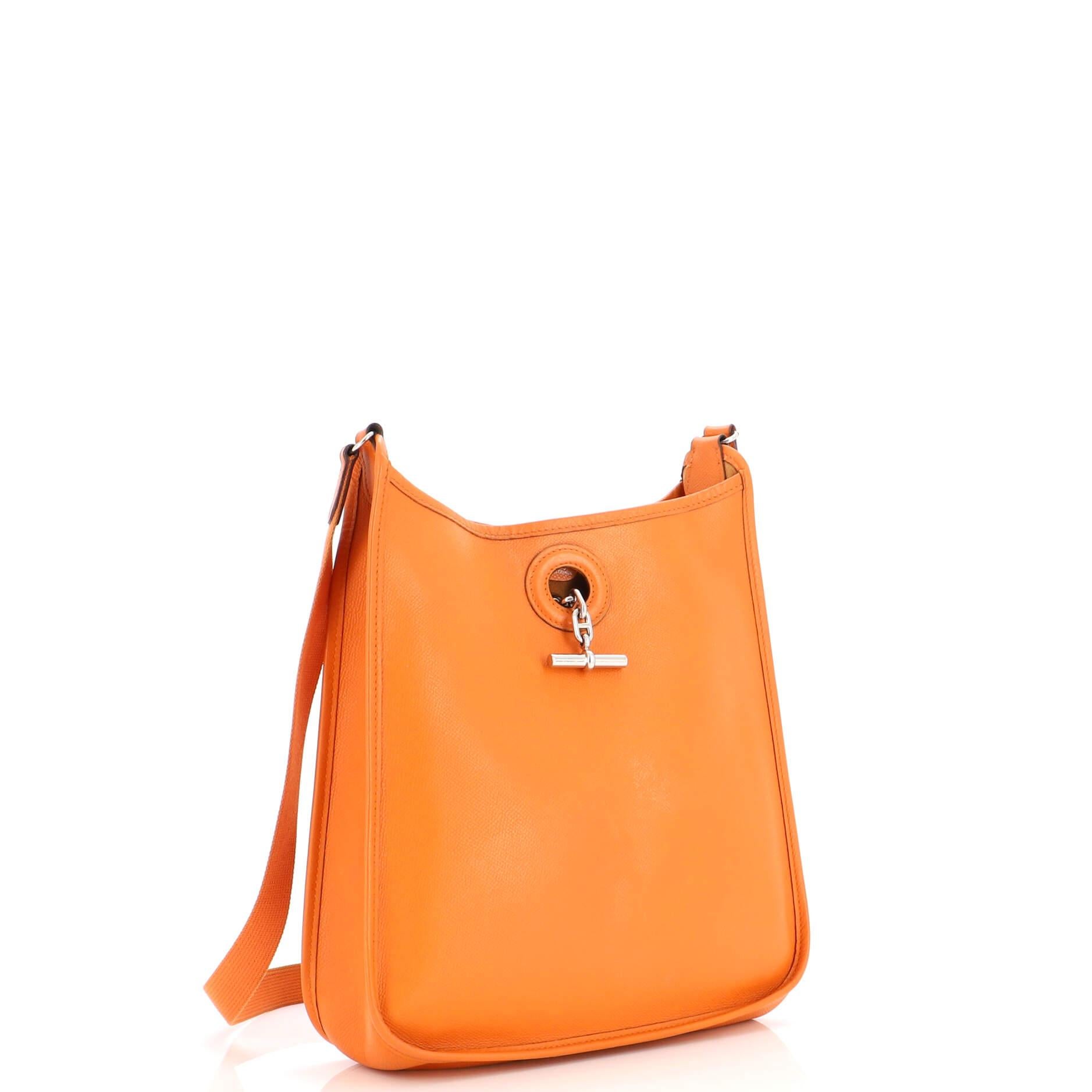 Auth HERMES In the loop to go pouch Bag Multicolor Veau Epsom