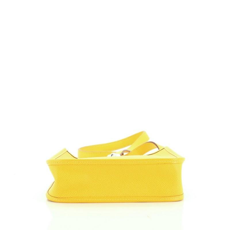 Yellow Hermes Vespa Handbag Epsom TPM