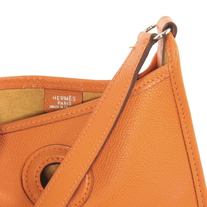 Orange Hermes Vespa Handbag Epsom TPM