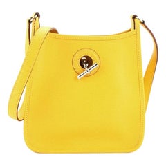 At Auction: Hermes - Yellow Leather Vespa PM Shoulder Bag