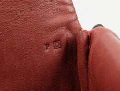 Hermès Vibrato Pillow 219993 Red X Brown Leather Shoulder Bag