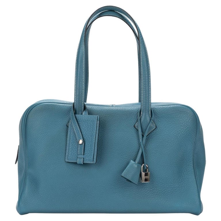 Hermès Victoria Bag Blue Togo Leather For Sale at 1stDibs | hermes victoria  bag