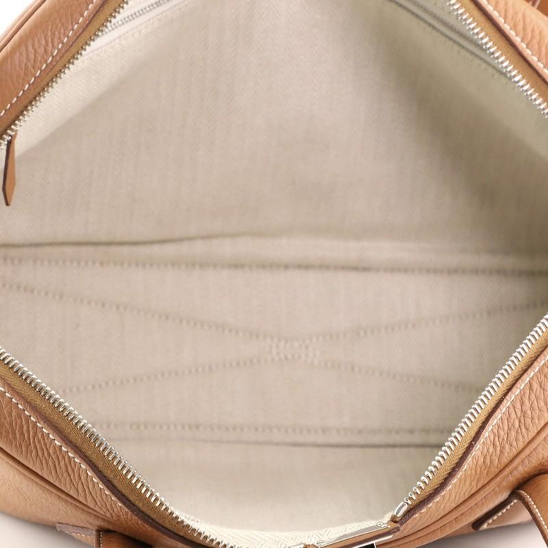 Brown Hermes Victoria Elan Bag Clemence 38