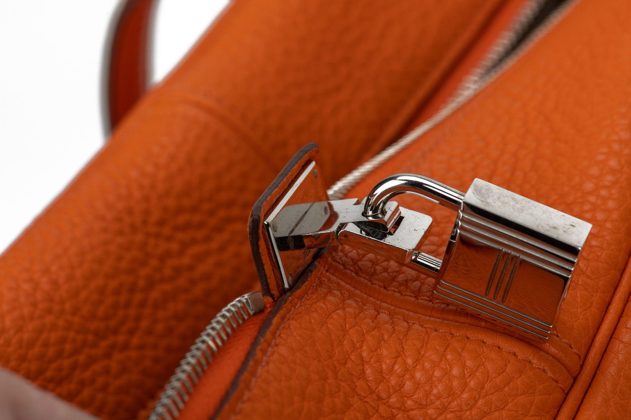 HERMÈS Victoria II 35 Clemence Leather For Sale 11