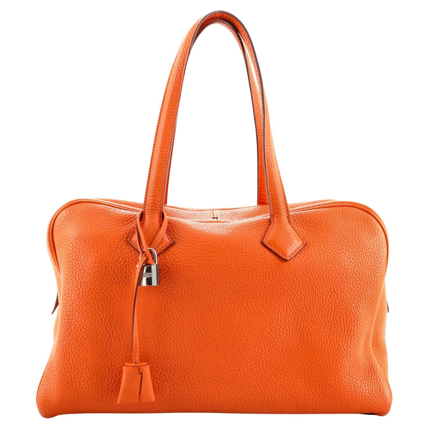 Hermes Victoria II Bag Clemence 35 at 1stDibs