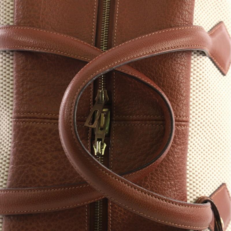 Hermes Victoria II Handbag Toile 43 3