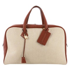 Hermes Victoria II Handbag Toile 43