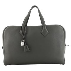 Hermes Victoria II Travel Handbag Clemence 43