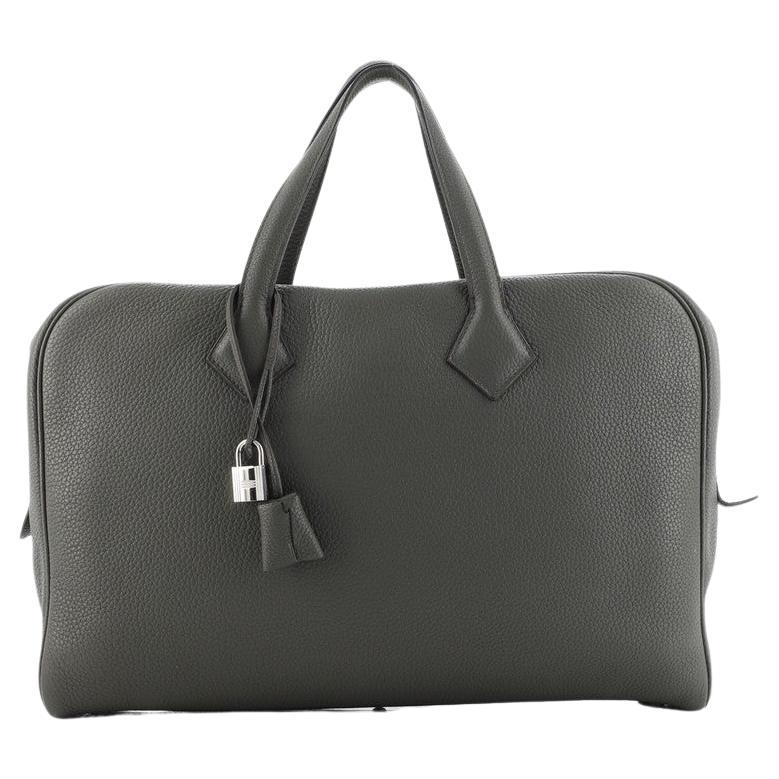 Hermes Victoria II Travel Handbag Clemence 43