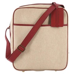 Hermes Victoria Messenger Bag Toile with Leather Medium