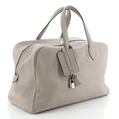 Hermes Victoria Travel Bag Clemence 43