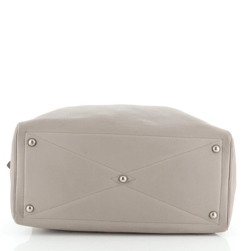 Brown Hermes Victoria Travel Bag Clemence 43