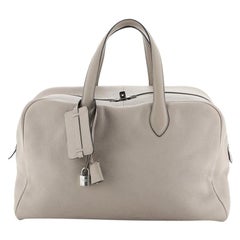 Hermes Victoria Travel Bag Clemence 43 