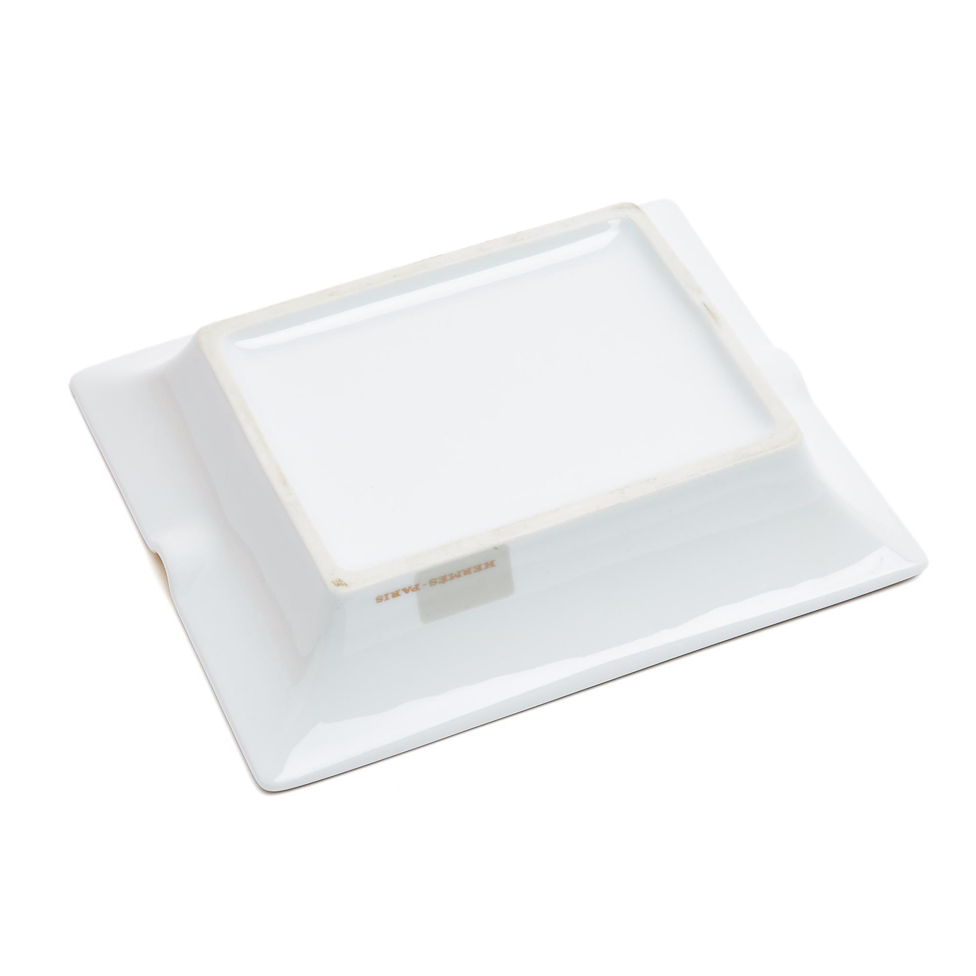 Hermès Vide Poche Cendrier Chasse en Inde Ashtray Trinket Bowl in box Hermes For Sale 1