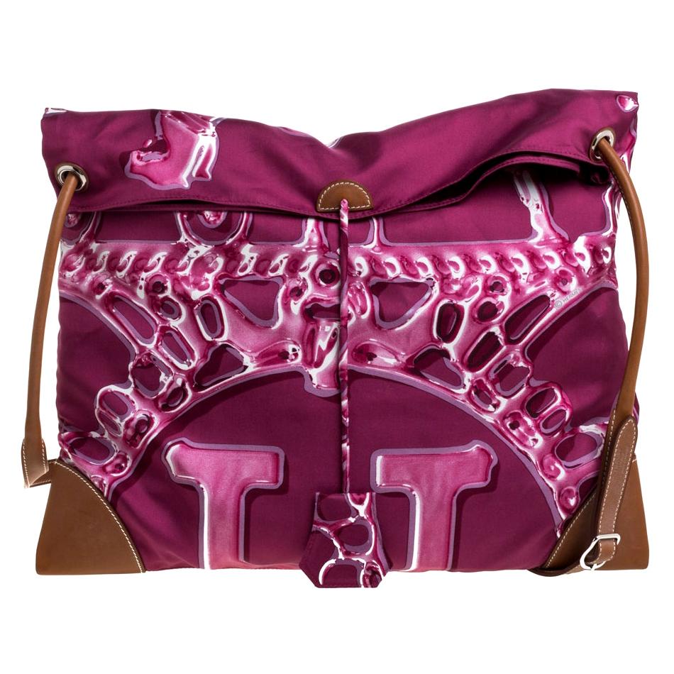 Hermes VIF Pink Satin and Leather MM Silky City Bag