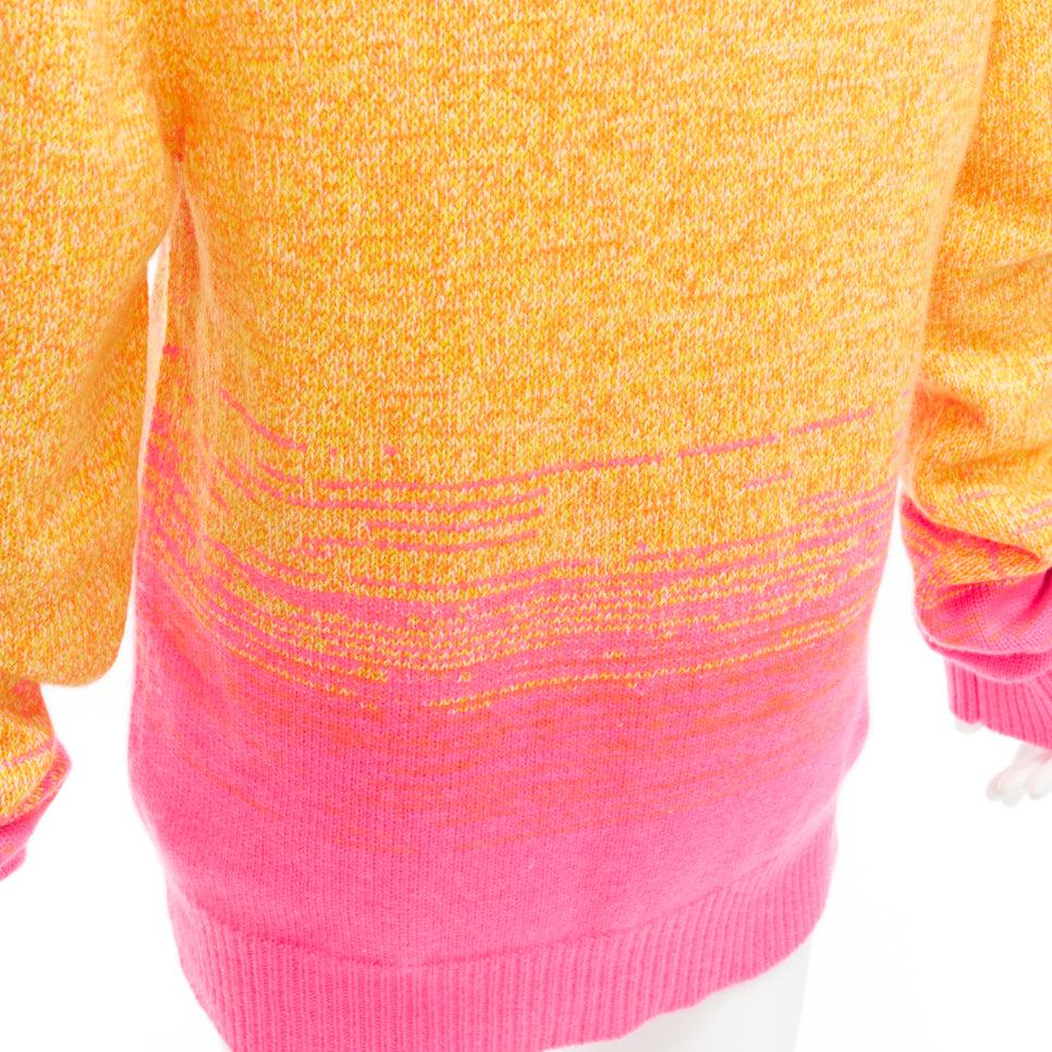 HERMES Vintage 100% cashmere orange pink degrade loose neck sweater M
Reference: KYCG/A00010
Brand: Hermes
Material: Cashmere
Color: Orange, Pink
Pattern: Solid
Closure: Pullover
Made in: Italy

CONDITION:
Condition: Excellent, this item was