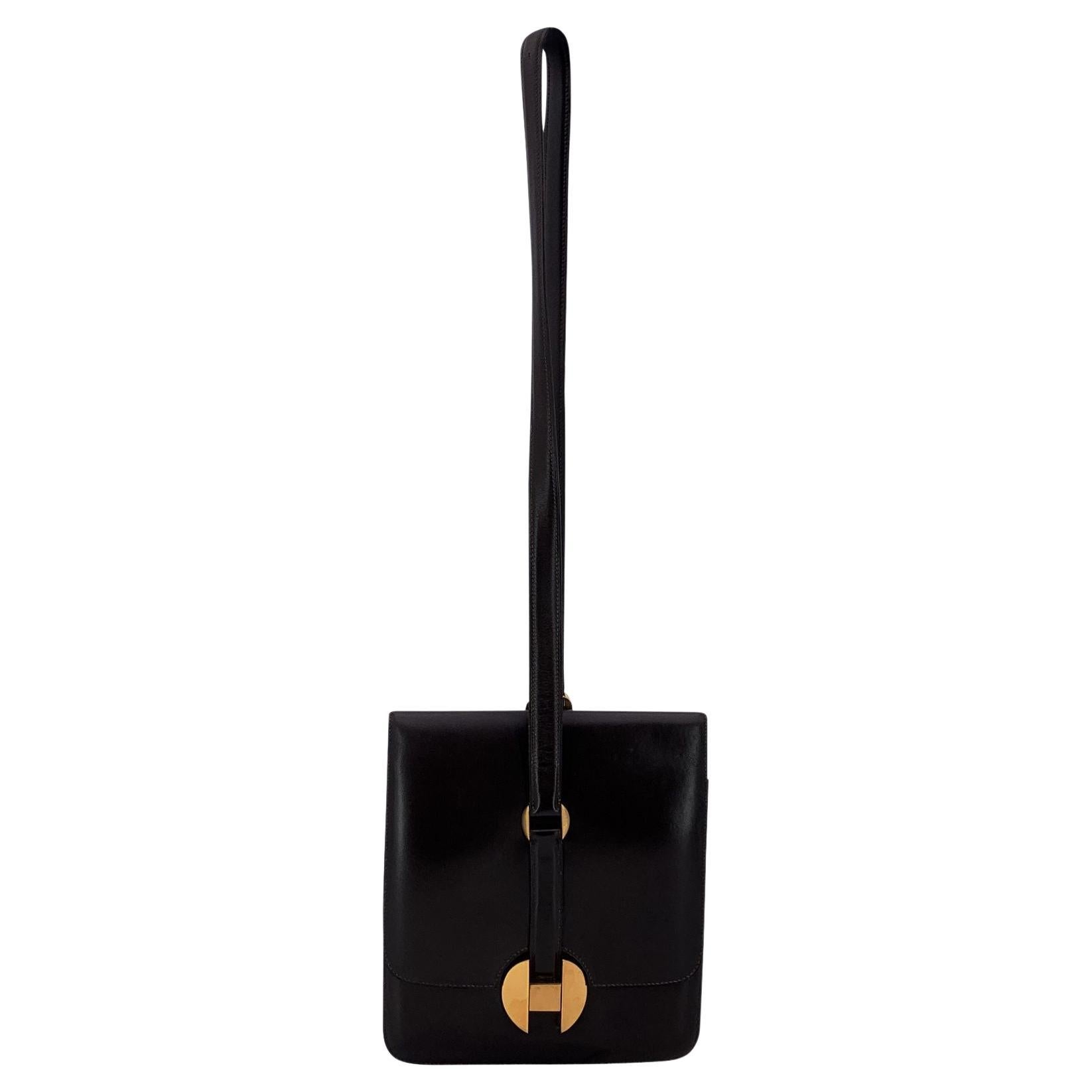 Hermes Vintage 1972 Rare Brown Leather 2002 Shoulder Bag en venta