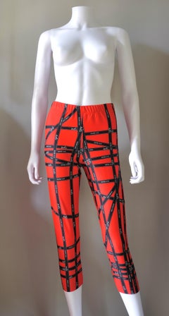 HERMÈS - Vintage 2002 Bolduc Pattern Lycra Leggings, Size 42, by L. Dumas