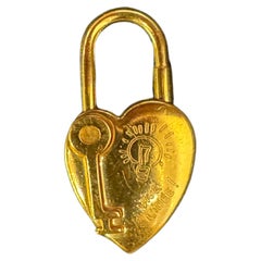 Hermes Vintage 2004 Annee De La Fantaisie Gold Cadena Bag Charm