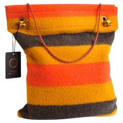 Hermès Vintage Aline Rocabar Shoulder Bag with Multicolour Handles