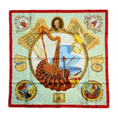 Hermes Vintage Amadeus Motzart 90cm SIlk Scarf