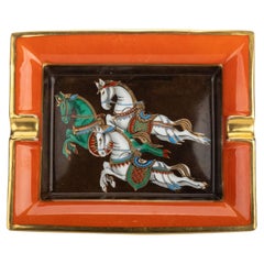 Hermès Vintage Ashtray Decorated Horses