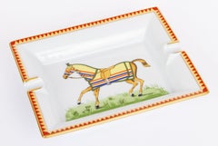 Hermès Vintage Ashtray Horse Blanket