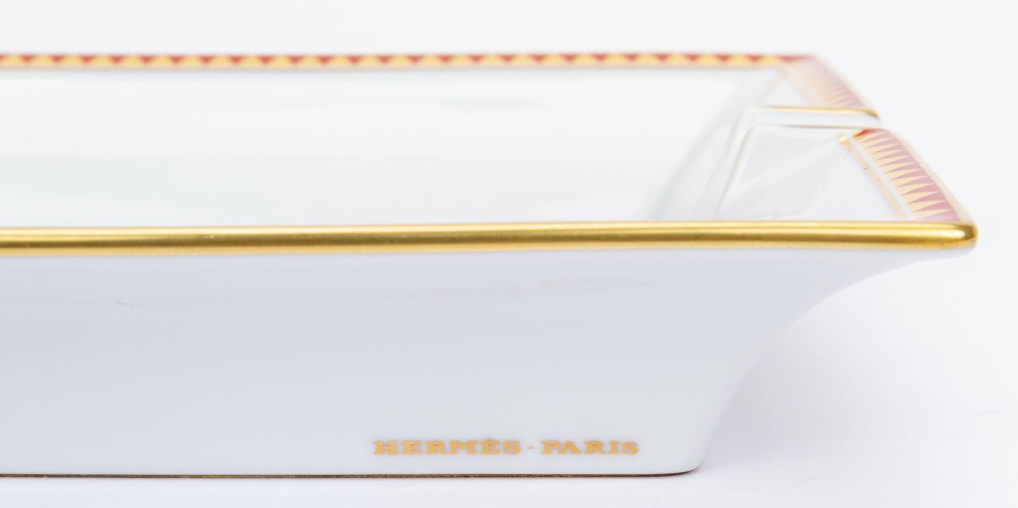 Manta de caballo Cenicero Vintage Hermès en Excelente estado para la venta en West Hollywood, CA