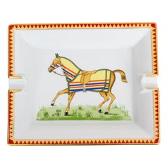 Hermès Vintage Ashtray Horse Blanket