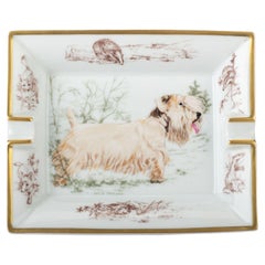 Hermès Vintage Ashtray with a Schnauzer