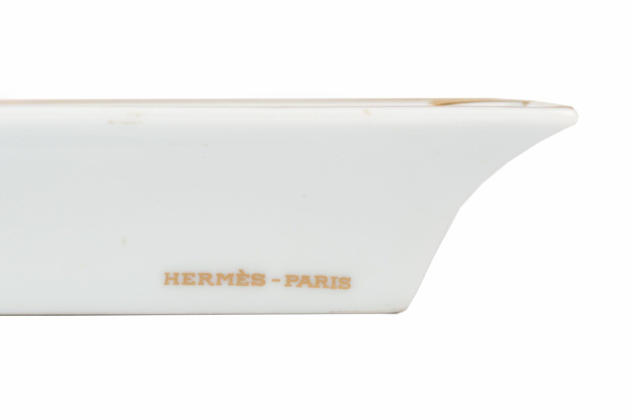 Hermès Vintage Ashtray with a Shnautzer For Sale 1