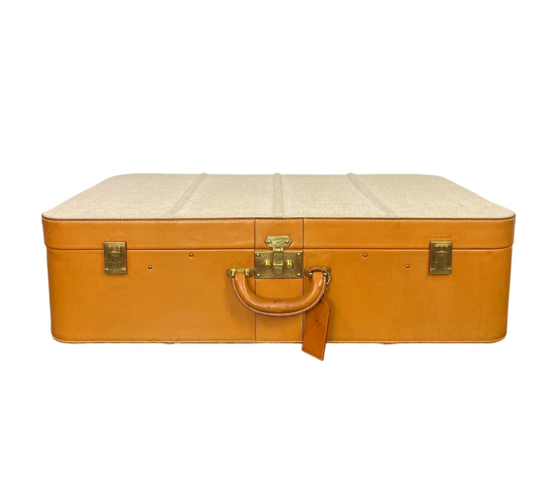 Hermès Vintage Automobile Valise Suitcase Travel Luggage, circa 1972. In Good Condition In Banner Elk, NC