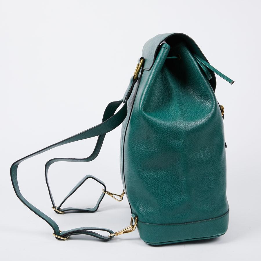 green vintage backpack