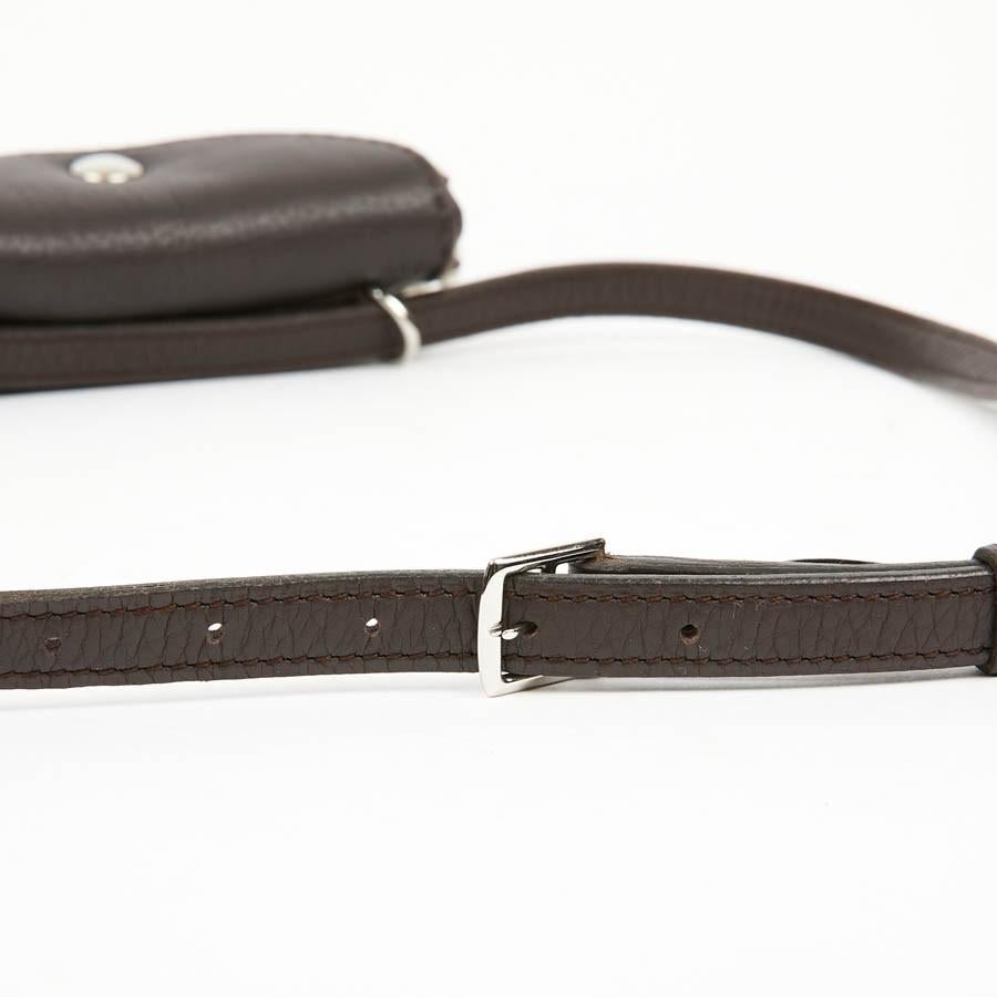 HERMES Vintage Belt Bag in Brown Shearling  6