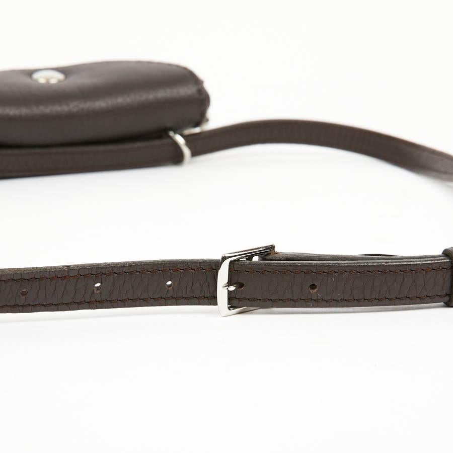 HERMES Vintage Belt Bag in Brown Shearling 6