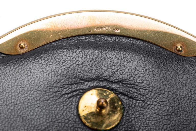 Hermes Black Lizard Vintage Shoulder Bag - Vintage Lux