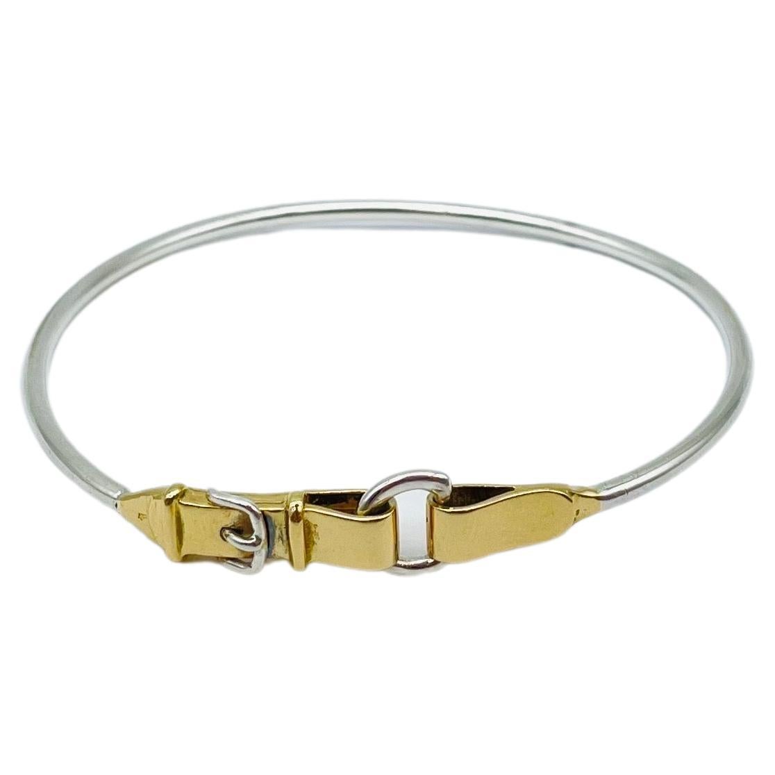 Bracelet vintage Hermes en ceinture optique en vente 5