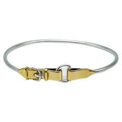 Hermes vintage Bracelet in belt optic