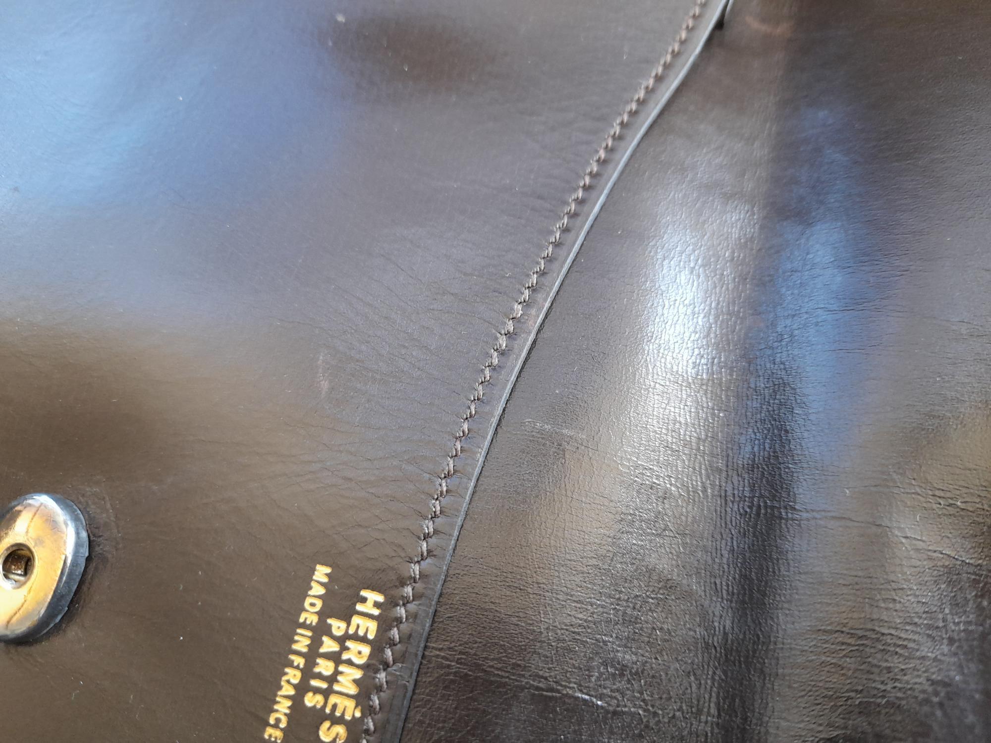 Hermes Vintage Brown Leather H Clasp Rio Clutch Bag at 1stDibs ...