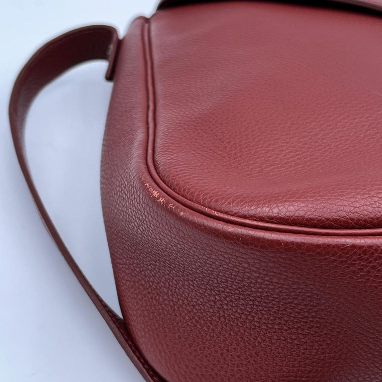 Hermes Vintage Brown Leather Large Christine Envelope Shoulder Bag For ...