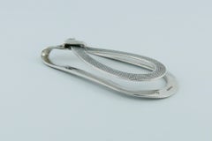 Hermès Vintage Schnalle Design Silber Geldklammer