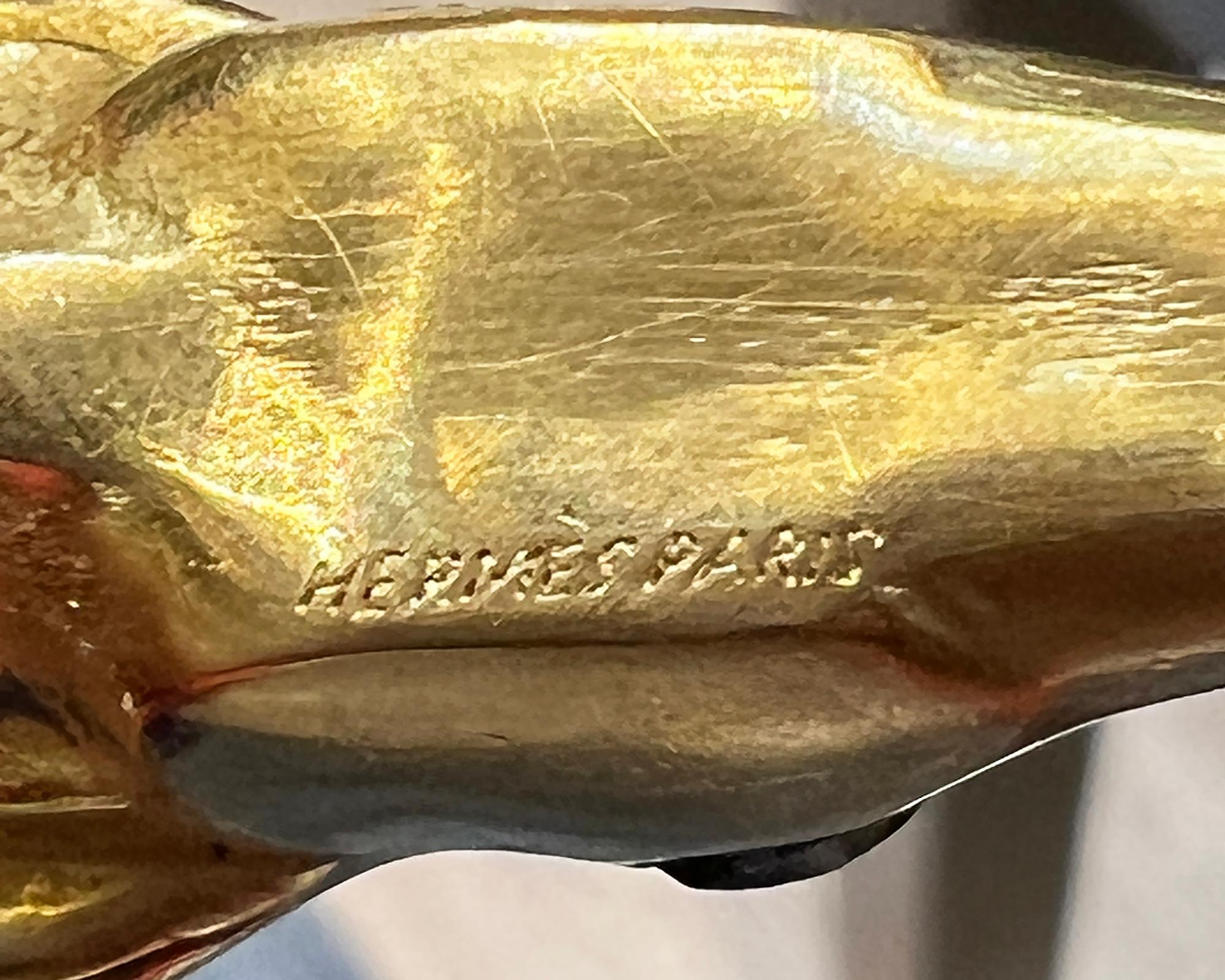 Hermès Vintage 'Capricorn' Bangle In Good Condition For Sale In New York, NY