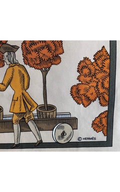 Hermès Vintage Carré " Les Jardiniers du Roy " 1993