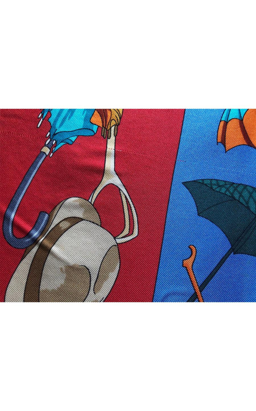 Hermès Vintage Carré  “Ombrelles et Parapluies 
